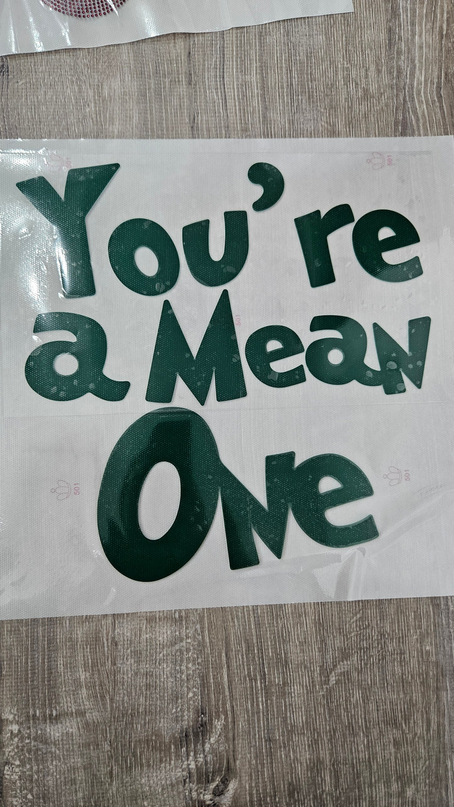 Puff Iron On: You're a mean one