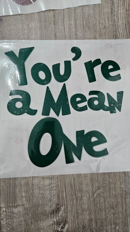 Puff Iron On: You're a mean one