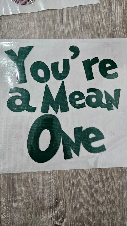 Puff Iron On: You're a mean one