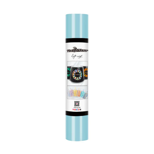 Teckwrap 001 Adhesive Craft Vinyl Gloss - Powder Blue - Cutey K Blanks