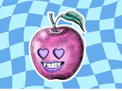 Cute Halloween Sticker | Halloween Sticker | apple | Glossy sticker | gift for halloween, kids, children DS100243