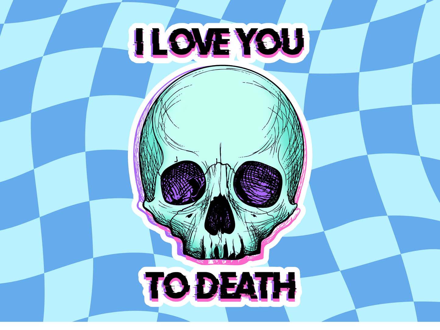 Cute Halloween Sticker | Halloween Sticker | to death | Glossy sticker | gift for halloween, kids, children DS100242