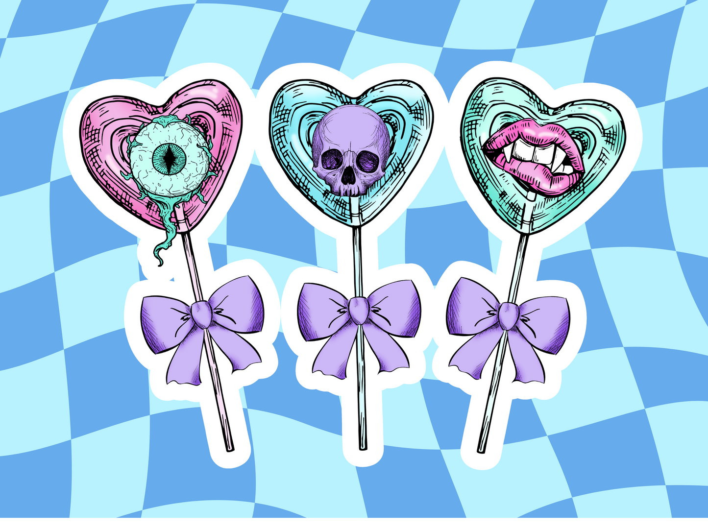 Cute Halloween Sticker | Halloween Sticker | lollys | Glossy sticker | gift for halloween, kids, children DS100246