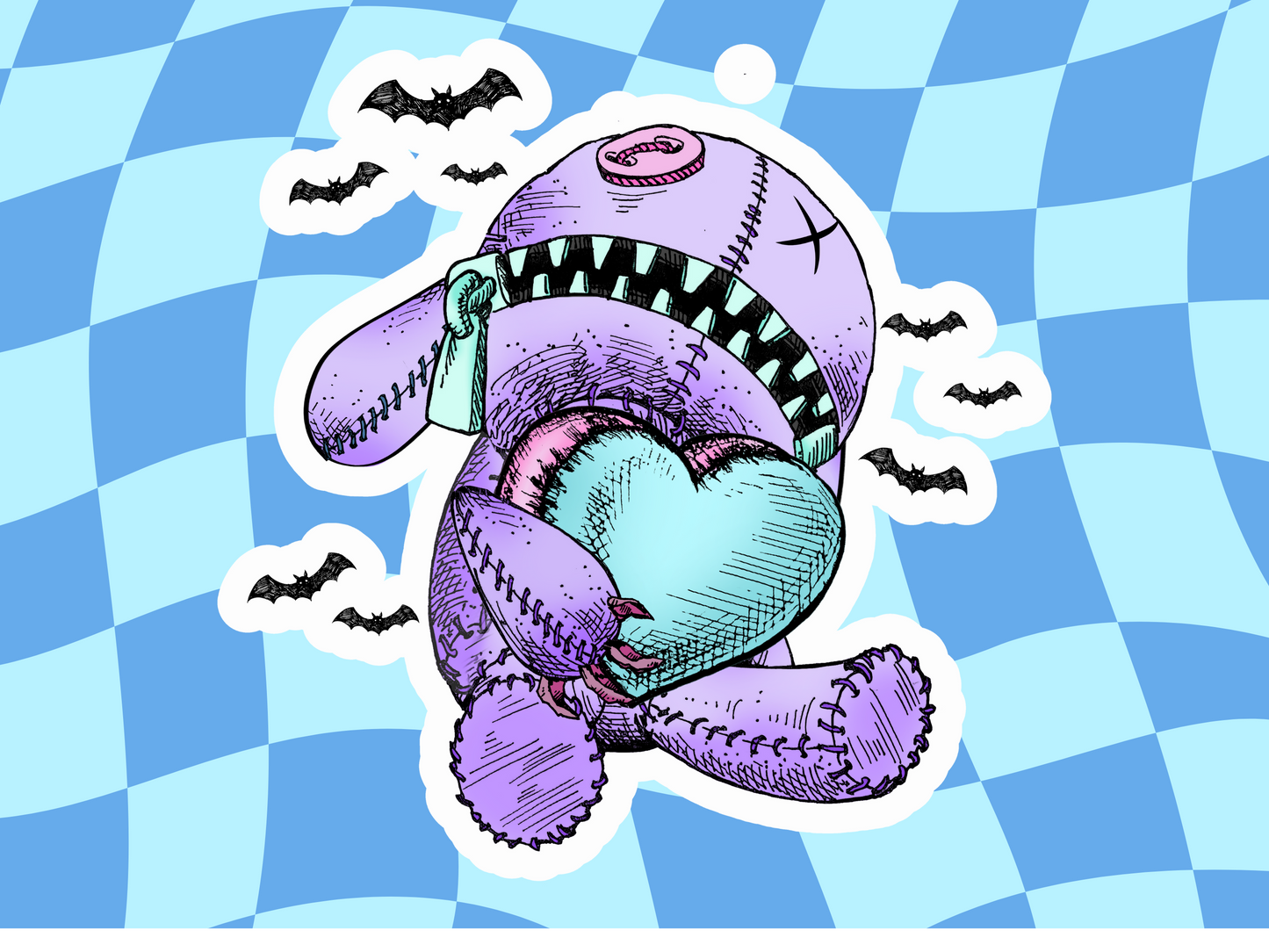 Cute Halloween Sticker | Halloween Sticker | Monster | Glossy sticker | gift for halloween, kids, children DS100241