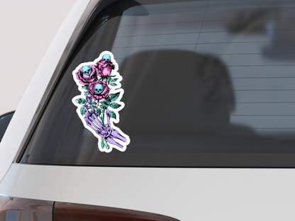 Cute Halloween Sticker | Halloween Sticker | Roses | Purple Roses | Glossy sticker | gift for halloween, kids, children DS100236