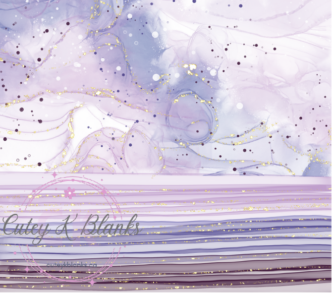 Tumbler Wraps  - Purple Watercolour - TW100097 - Cutey K Blanks