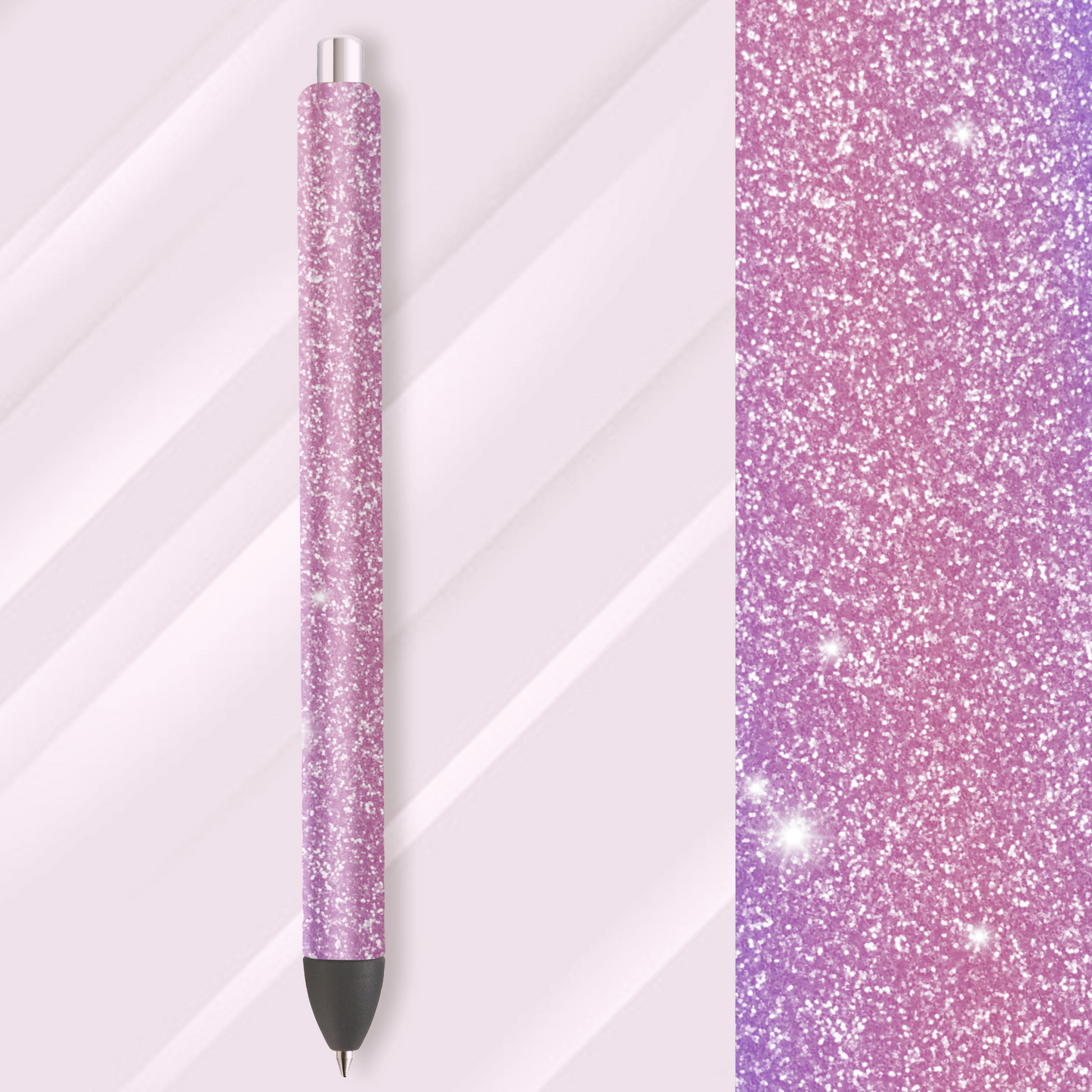 Vinyl Pen Wrap / Bookmark Prints - Colourful Glitter Wrap - P100095