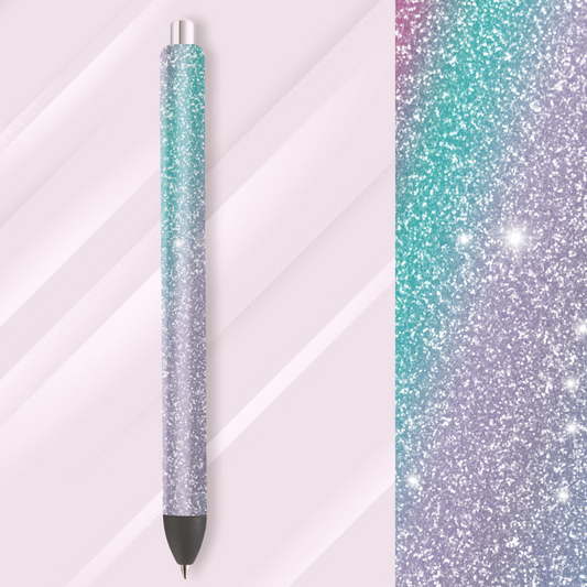 Vinyl Pen Wrap / Bookmark Prints - Colourful Glitter Wrap - P100099