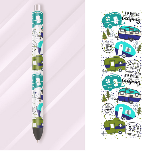 UV DTF Pen Wrap: Camper pen wrap sticker UVDTF100558