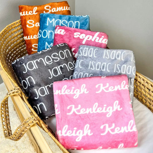 PRE-ORDER, CLOSING 20 MARCH: Personalized Name Blankets