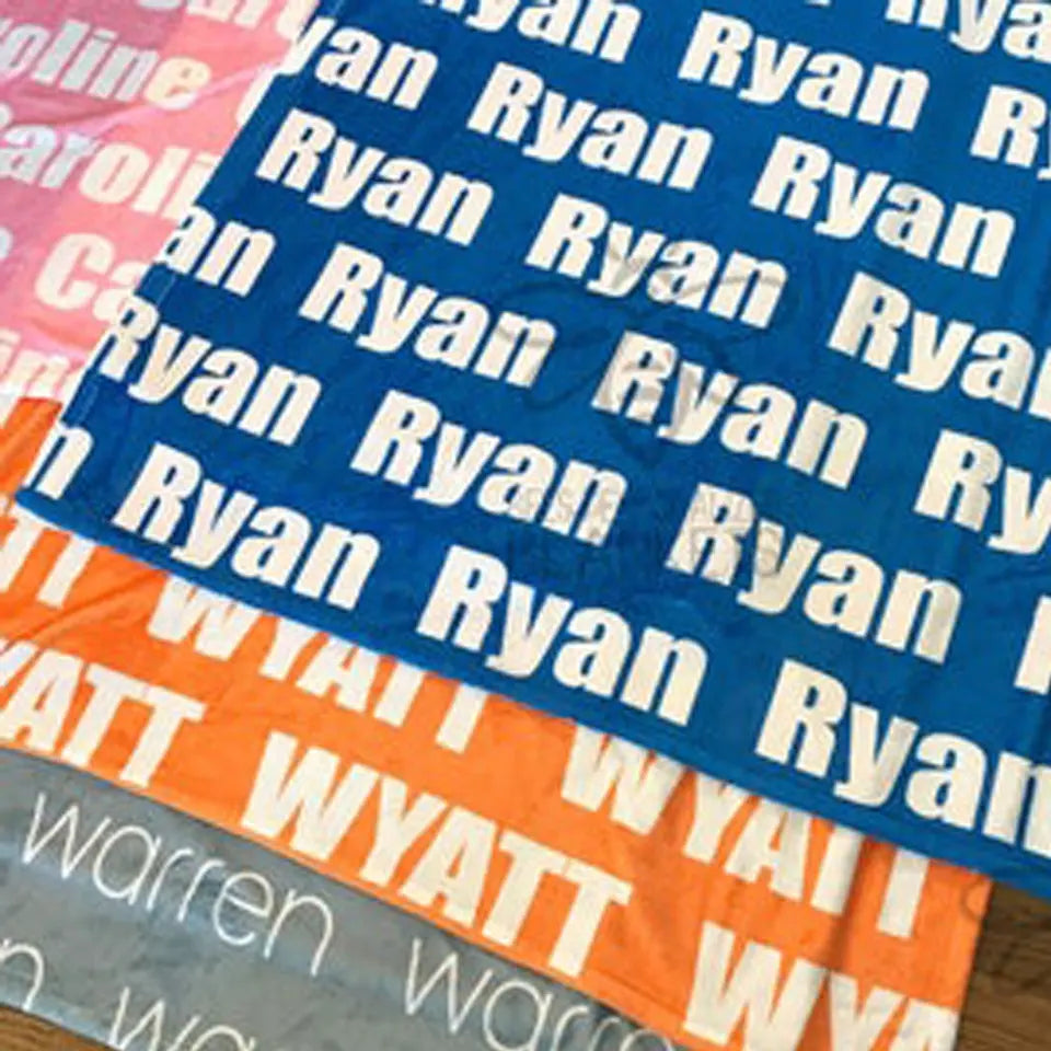 PRE-ORDER, CLOSING 20 MARCH: Personalized Name Blankets