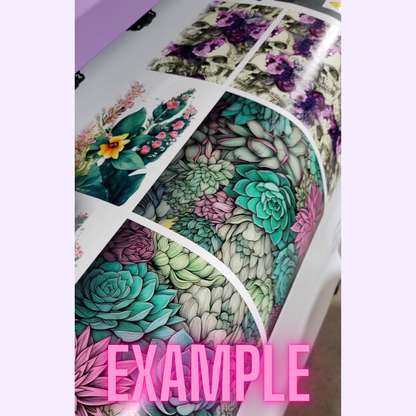 Patterned Printed Vinyl and Heat Transfer (HTV) Sheets - Pink Collection -  PV100193