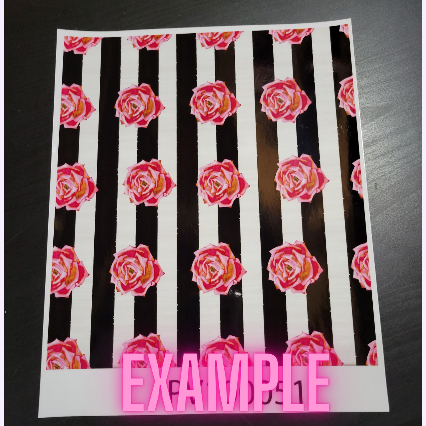 Patterned Printed Vinyl and Heat Transfer (HTV) Sheets - Watercolour Flowers - PV100106 - Cutey K Blanks