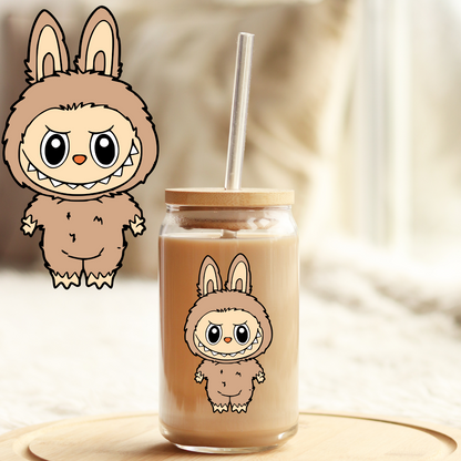 Tumbler Cup Decal 4" UV DTF Crystal Sticker: Labubu UVDTF100522