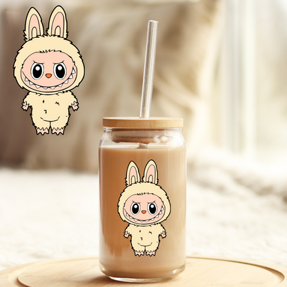 Tumbler Cup Decal 4" UV DTF Crystal Sticker: Labubu UVDTF100520