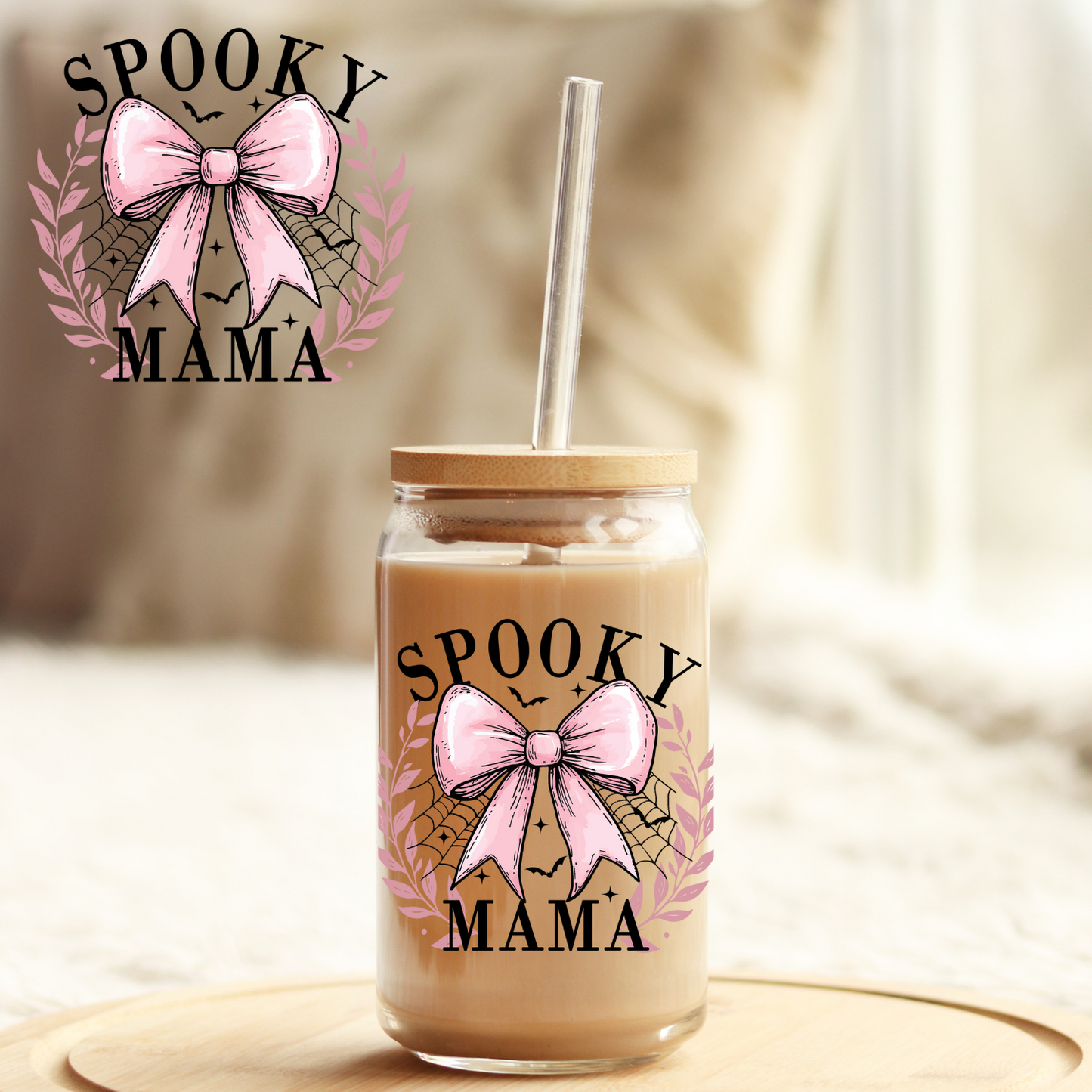 UV DTF Sticker | Ready to Apply Decal | Waterproof Permanent Sticker for Tumblers, Cups, Laptops, and More| Tumbler Cup Decal 4" UV DTF  Sticker: Spooky UVDTF100548