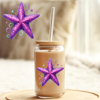 Tumbler Cup Decal 4" UV DTF Crystal Sticker: Mermaid UVDTF100519