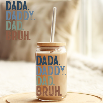 Tumbler Cup Wrap 16oz UV DTF Crystal Sticker: Dada UVDTF100453