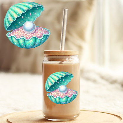 Tumbler Cup Decal 4" UV DTF Crystal Sticker: Mermaid UVDTF100516