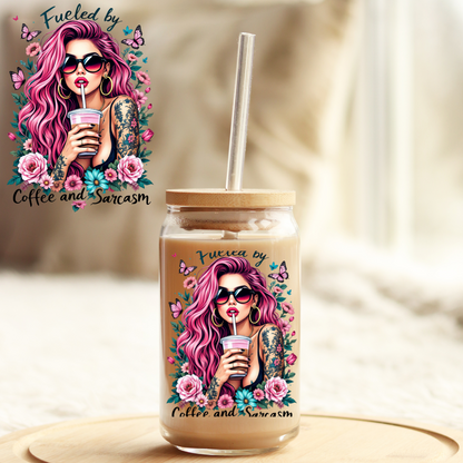 Tumbler Cup Decal 4" UV DTF Crystal Sticker: Coffee UVDTF100487