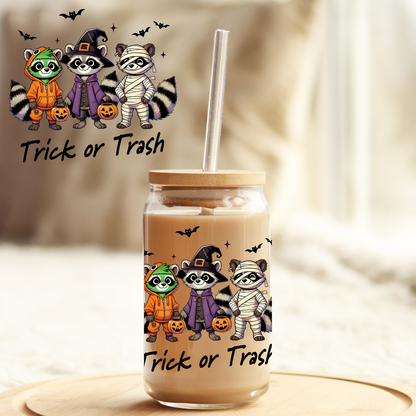 UV DTF Sticker | Ready to Apply Decal | Waterproof Permanent Sticker for Tumblers, Cups, Laptops, and More| Tumbler Cup Decal 4" UV DTF  Sticker: Trick or Treat UVDTF100538