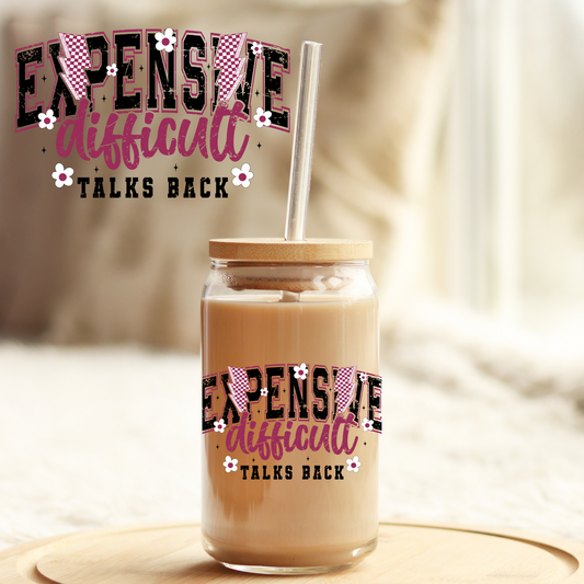 Tumbler Cup Decal 4" UV DTF Crystal Sticker: Expensive UVDTF100494