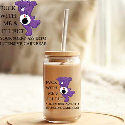 Ready to Use: UV DTF Decal Sticker: Intensive Care Bear UVDTF100243