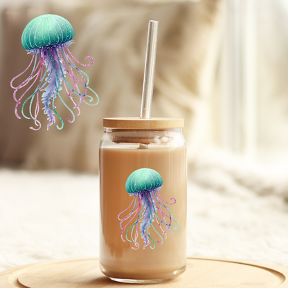 Tumbler Cup Decal 4" UV DTF Crystal Sticker: Mermaid UVDTF100507