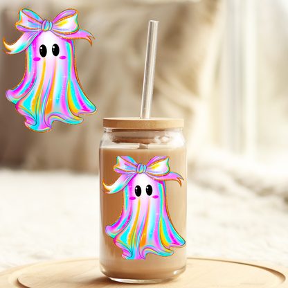 UV DTF Sticker | Ready to Apply Decal | Waterproof Permanent Sticker for Tumblers, Cups, Laptops, and More| Tumbler Cup Decal 4" UV DTF  Sticker: Halloween Bow UVDTF100536