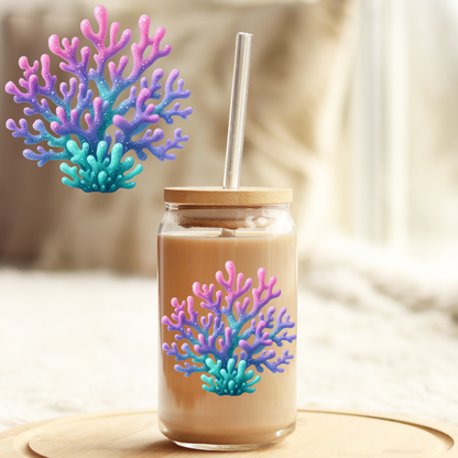 Tumbler Cup Decal 4" UV DTF Crystal Sticker: Mermaid UVDTF100506