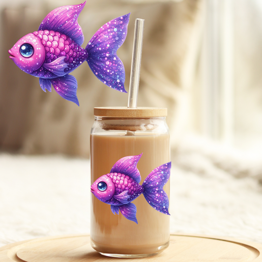 Tumbler Cup Decal 4" UV DTF Crystal Sticker: Mermaid UVDTF100504