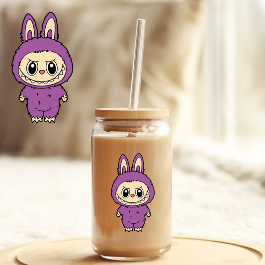 Tumbler Cup Decal 4" UV DTF Crystal Sticker: Labubu UVDTF100531