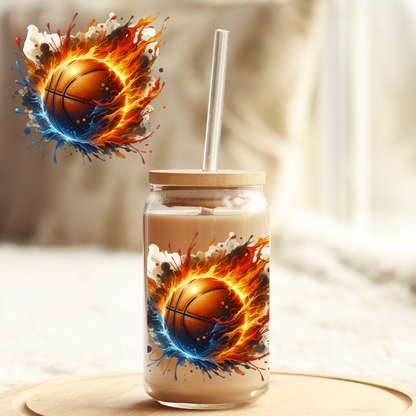 Tumbler Cup Wrap 16oz UV DTF Crystal Sticker: Baseball UVDTF100438