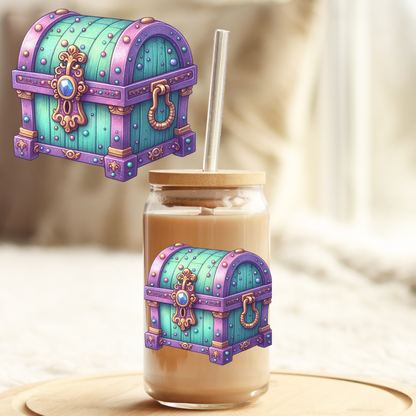 Tumbler Cup Decal 4" UV DTF Crystal Sticker: Mermaid UVDTF100500