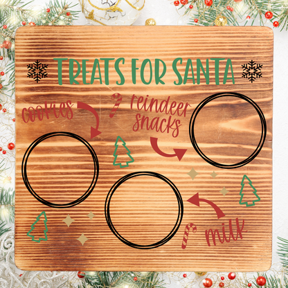 Santa Tray UV DTF Crystal Sticker: Treats for Santa UVDTF100308