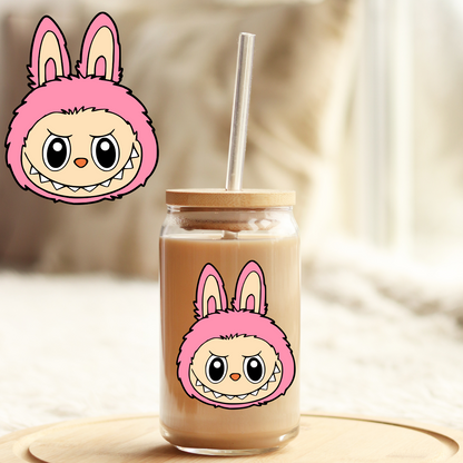 Tumbler Cup Decal 4" UV DTF Crystal Sticker: Labubu UVDTF100525