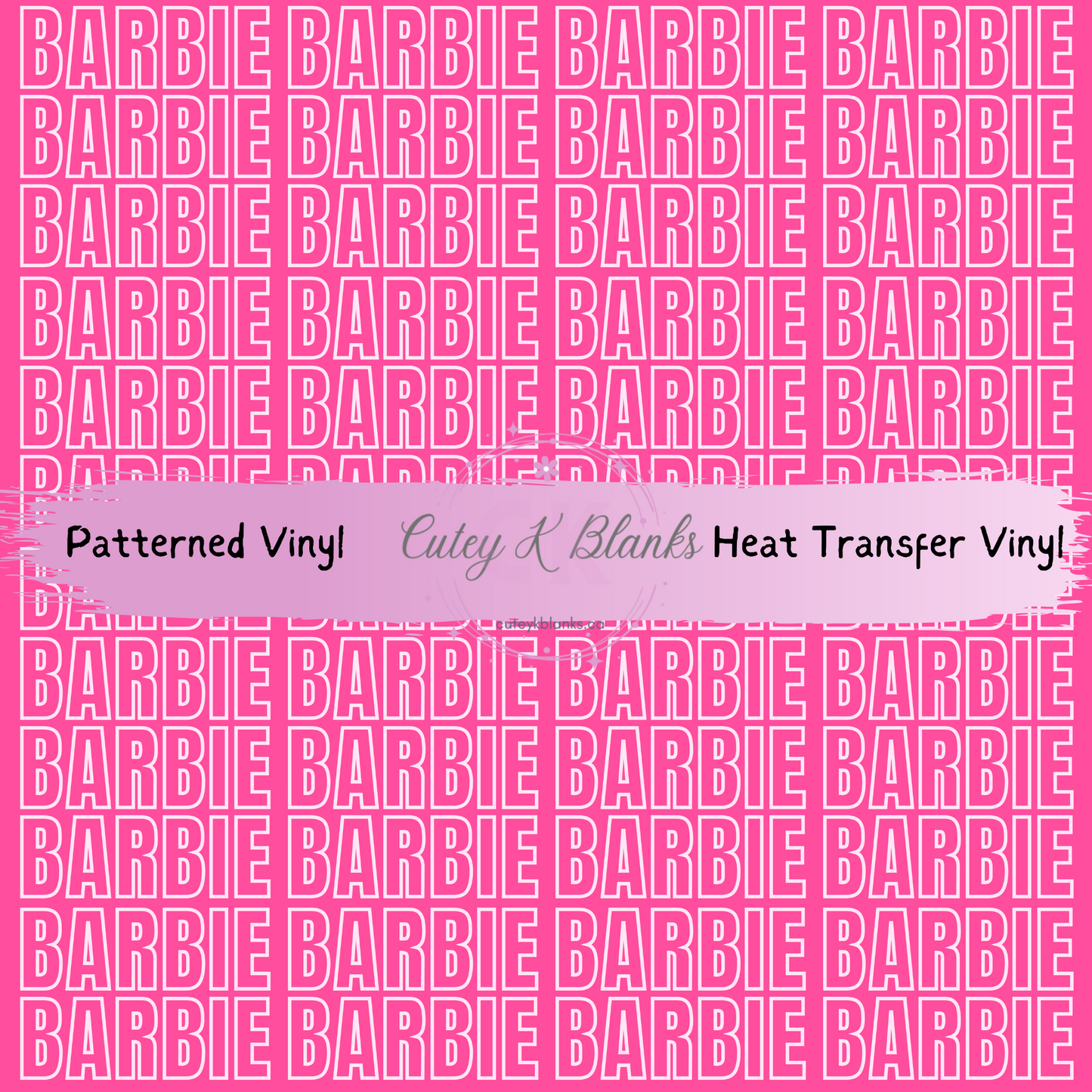 Patterned Printed Vinyl and Heat Transfer (HTV) Sheets - Barbie Collection -  PV100194