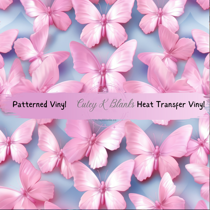 Patterned Printed Vinyl and Heat Transfer (HTV) Sheets - Butterfly - PV100134