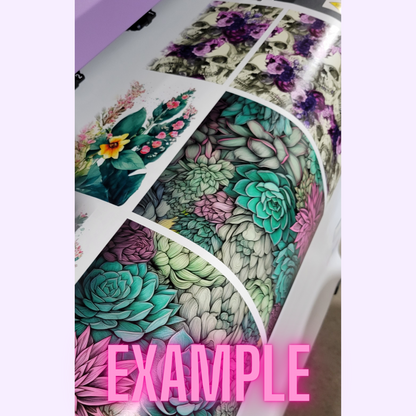 Ready to Use - Tumbler Wraps - Vinyl or Sublimation - Mystical House - TW100781