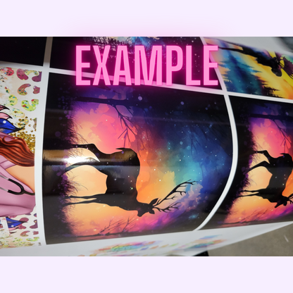 Ready to Use - Tumbler Wraps - Vinyl or Sublimation - Mystical Circus - TW100779