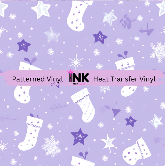 Patterned Printed Vinyl and Heat Transfer (HTV) Sheets - Christmas -  PV100346