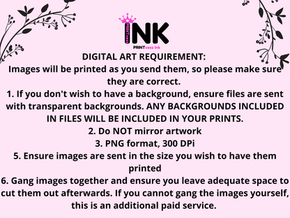 Custom UV DTF Print, Ready to Use Stickers. UPLOAD YOUR GANG SHEET | Permanent Stickers | White Base Sticker