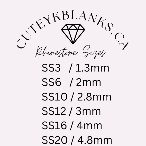 Rose Luminous Glass Flatback Rhinestones | Craft rhinestones | Bling 3MM-SS12 | 4MM-SS16 |5MM-SS20 | DIY, Nail Art, Tumbler