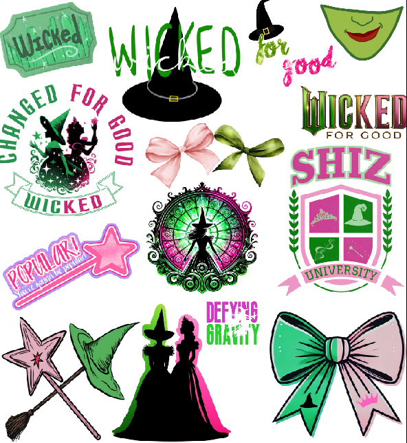 Wicked Gang Sheet UVDTF100658 UV DTF Sticker | Ready to Apply Decal | Waterproof Permanent Sticker for Tumblers, Cups, Laptops, and More| Tumbler Cup Decal 4" UV DTF  Sticker