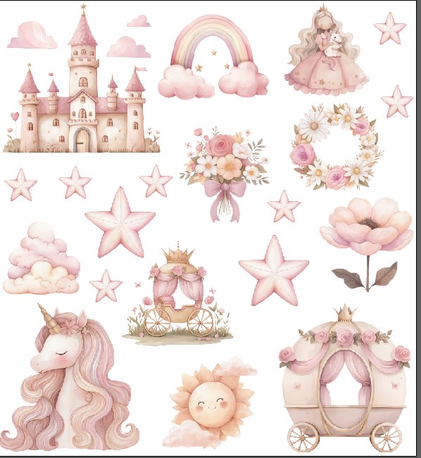 Unicorn Gang  UVDTF100657 UV DTF Sticker | Ready to Apply Decal | Waterproof Permanent Sticker for Tumblers, Cups, Laptops, and More| Tumbler Cup Decal 4" UV DTF  Sticker