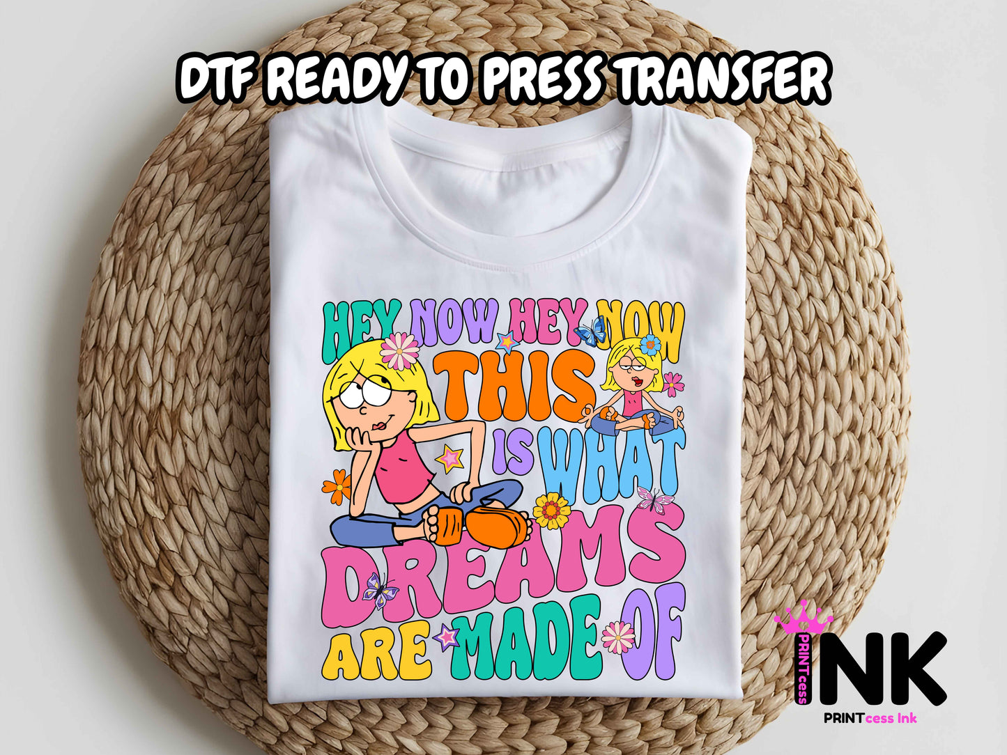 Lizzy M -DTF101592  T-Shirt Transfer | Ready to Press | DIY Heat Transfer for Clothing, Hoodies, Sweatshirt