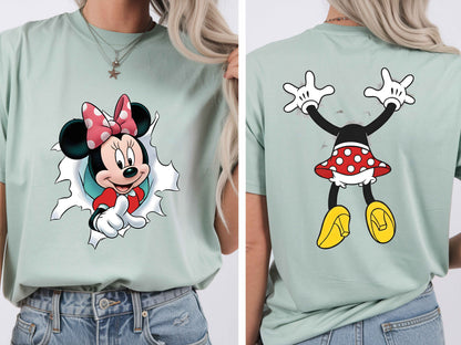 Cartoon Front and Back DTF101583 DTF T-Shirt Transfer | Ready to Press | DIY Heat Transfer for Clothing, Hoodies, Sweatshirt