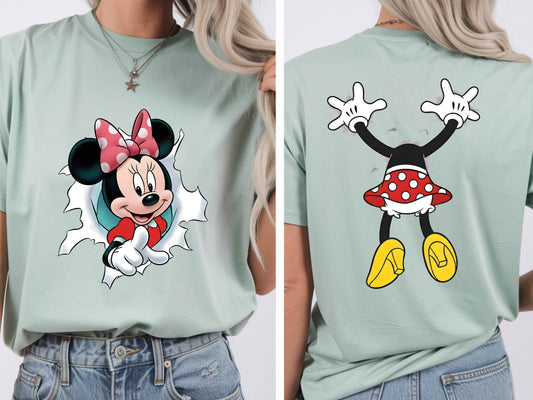 Cartoon Front and Back DTF101583 DTF T-Shirt Transfer | Ready to Press | DIY Heat Transfer for Clothing, Hoodies, Sweatshirt