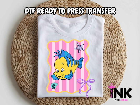 Disney Little Mermaid DTF101588 DTF T-Shirt Transfer | Ready to Press | DIY Heat Transfer for Clothing, Hoodies, Sweatshirt