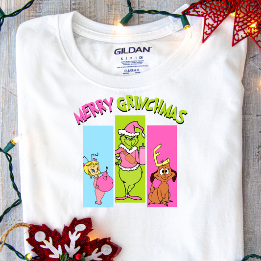 DTF Shirt Transfer - Ready to Press - Merry Grinchmas -  DTF100389